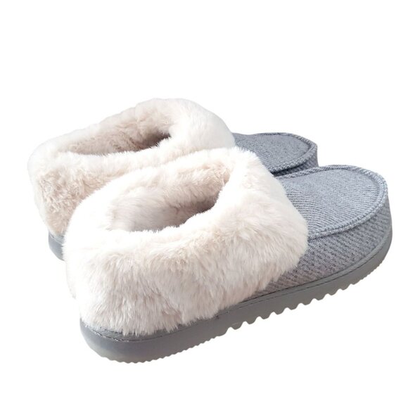 Dearfoams 11/12 Women Faux Fur House Shoes Slippers Corduroy Winter Slip-on XL - Picture 12 of 12